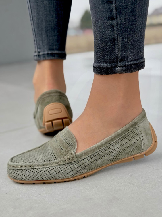 Wygodne mokasyny damskie ze skóry naturalnej