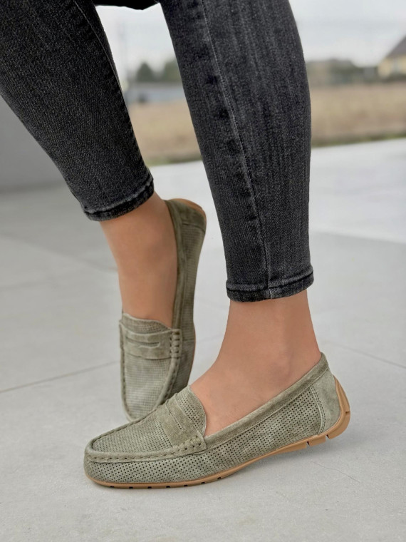 Wygodne mokasyny damskie ze skóry naturalnej