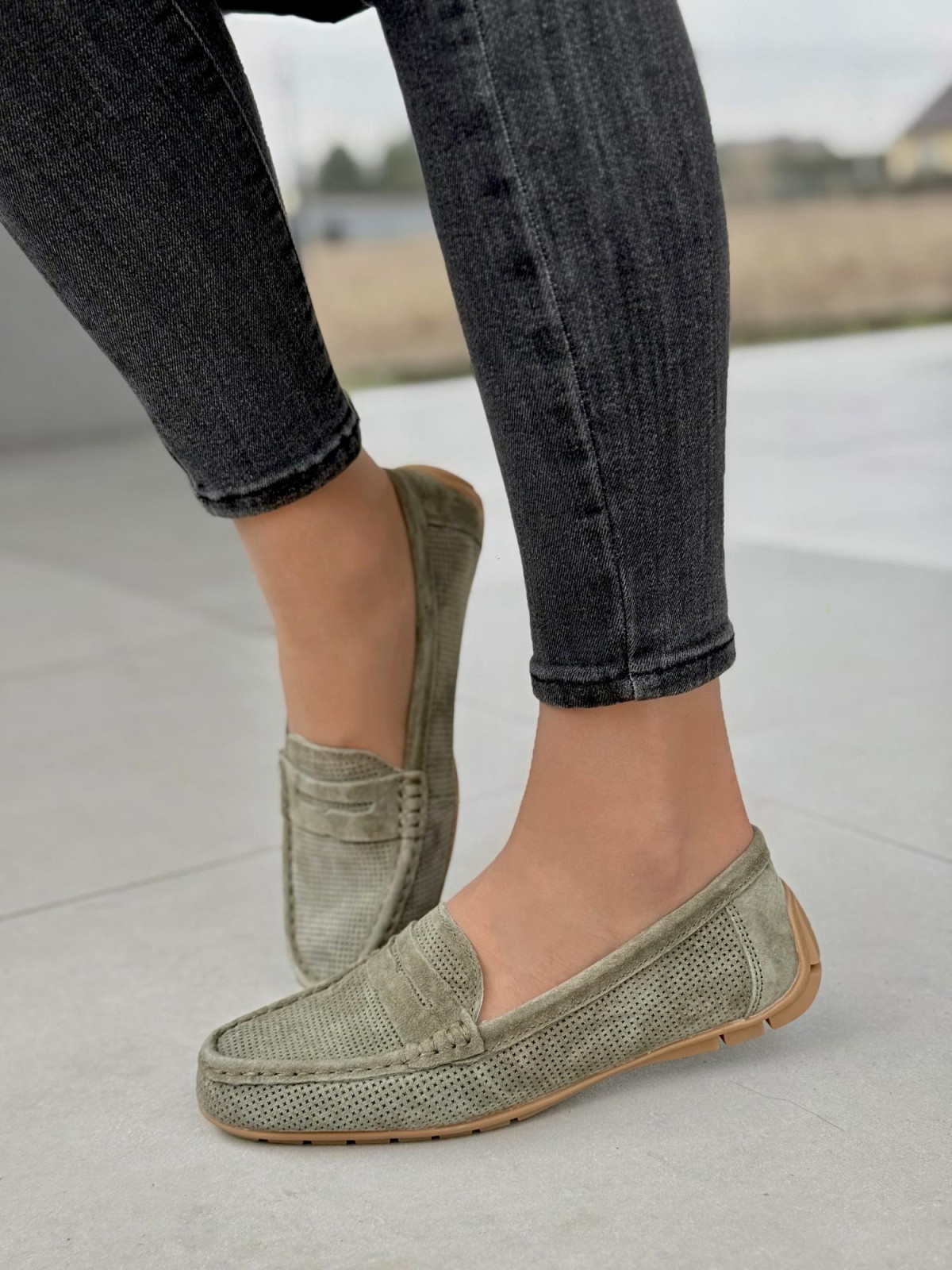 Wygodne mokasyny damskie ze skóry naturalnej