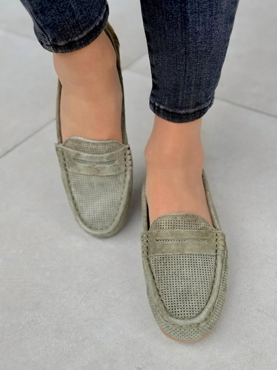 Wygodne mokasyny damskie ze skóry naturalnej