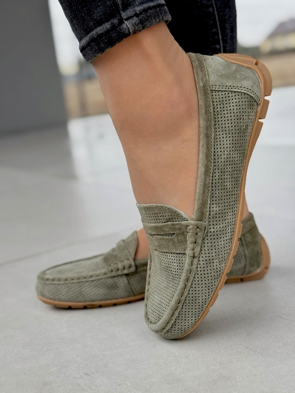 Wygodne mokasyny damskie ze skóry naturalnej