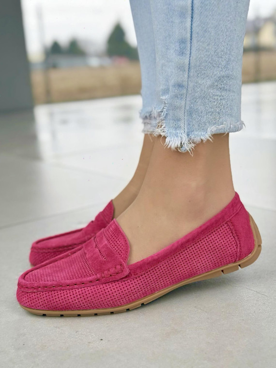 Modne mokasyny damskie ze skóry naturalnej