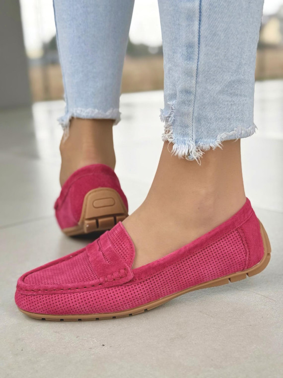 Modne mokasyny damskie ze skóry naturalnej