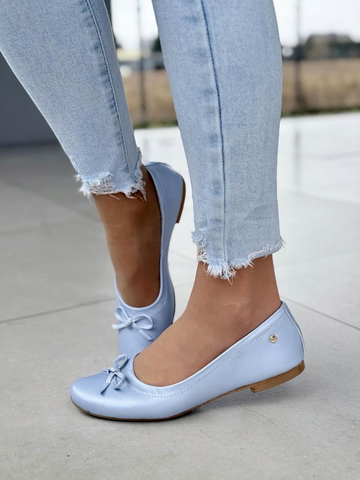 Balerinki ze skóry naturalnej OLEKSY Polskiej produkcji