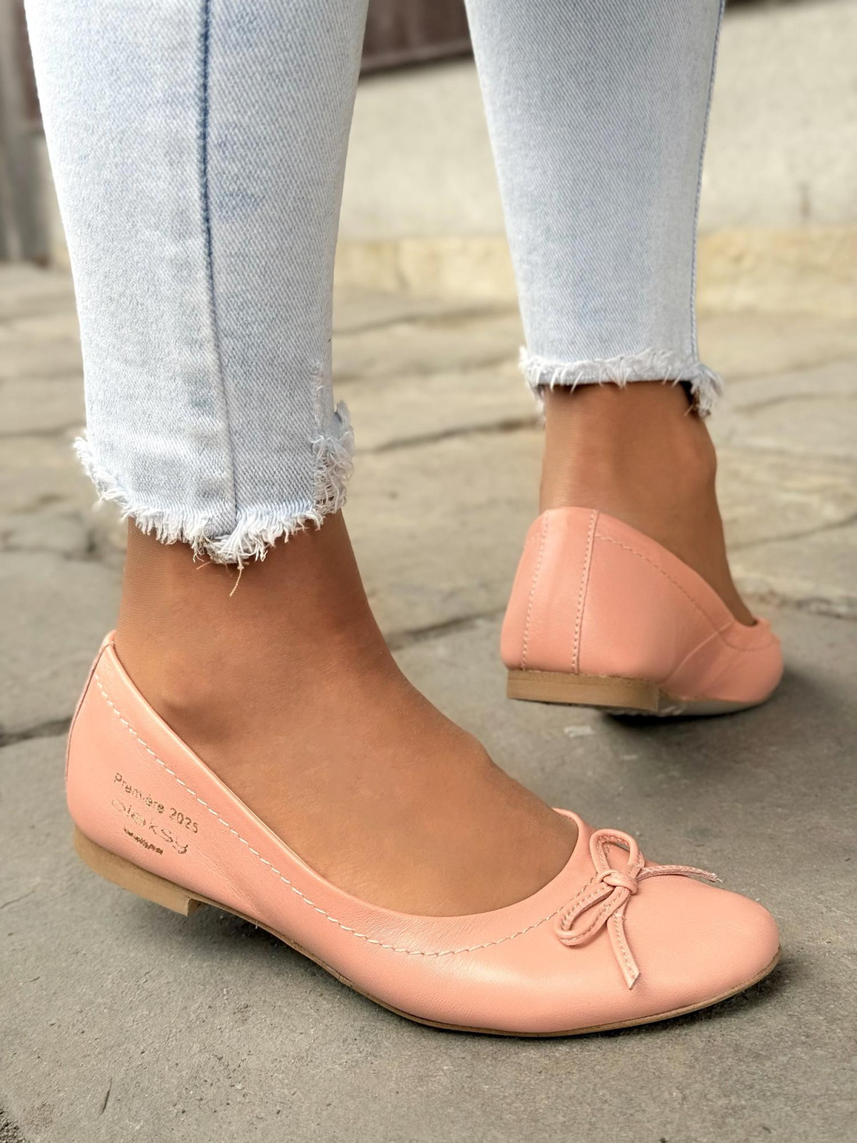 Balerinki ze skóry naturalnej OLEKSY Polskiej produkcji