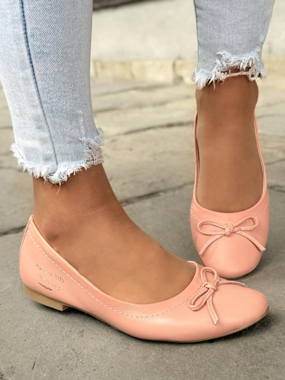 Balerinki ze skóry naturalnej OLEKSY Polskiej produkcji