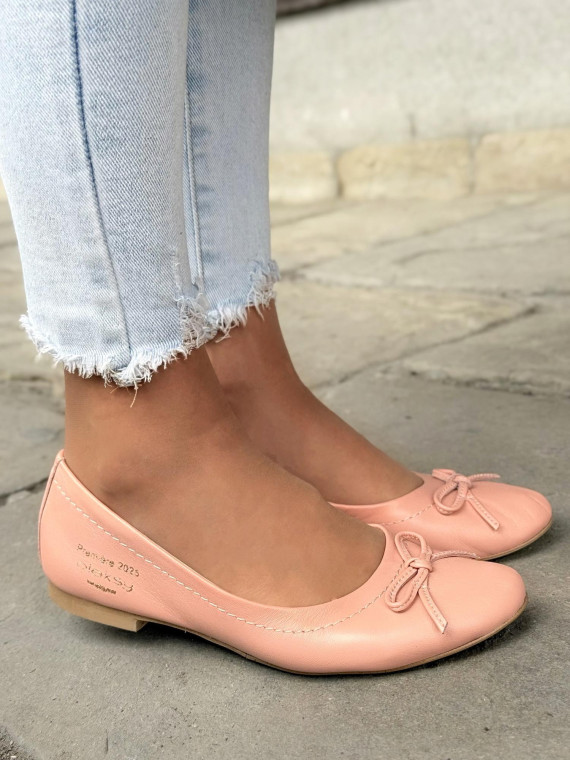 Balerinki ze skóry naturalnej OLEKSY Polskiej produkcji