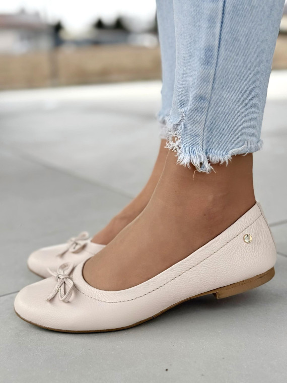 Balerinki ze skóry naturalnej OLEKSY Polskiej produkcji