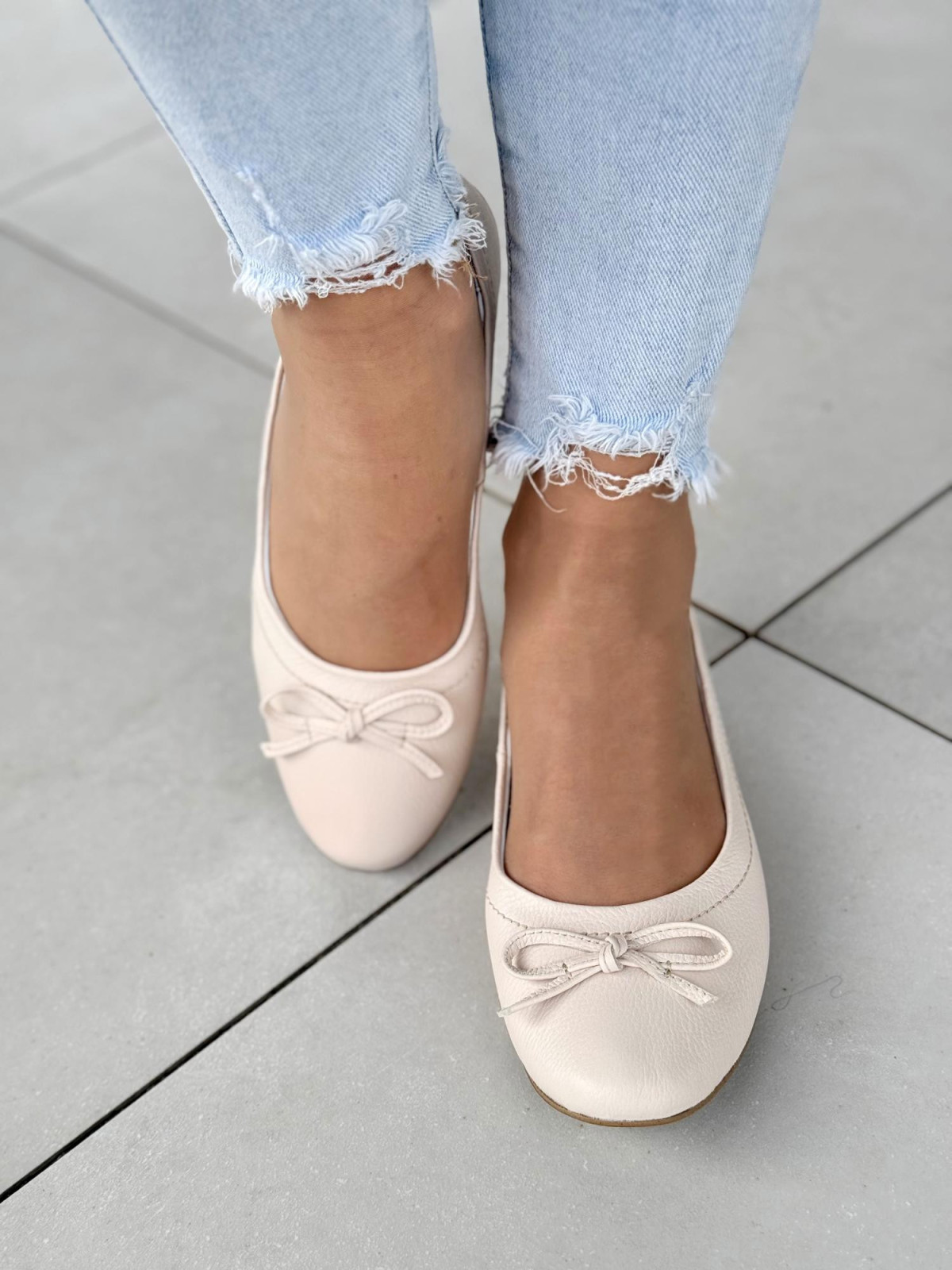 Balerinki ze skóry naturalnej OLEKSY Polskiej produkcji