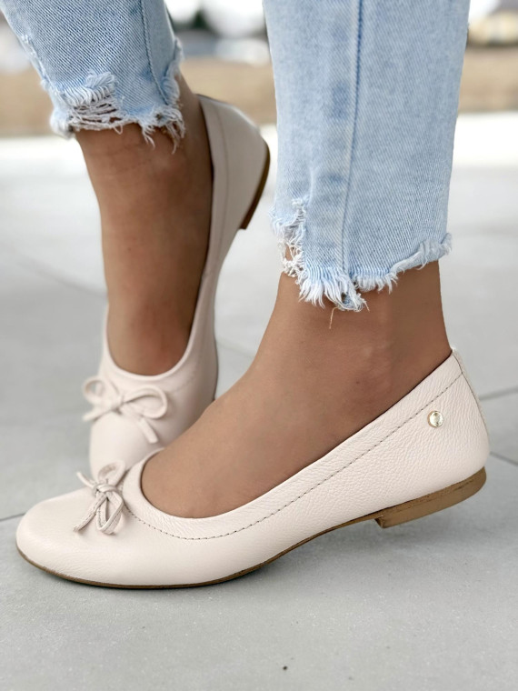 Balerinki ze skóry naturalnej OLEKSY Polskiej produkcji