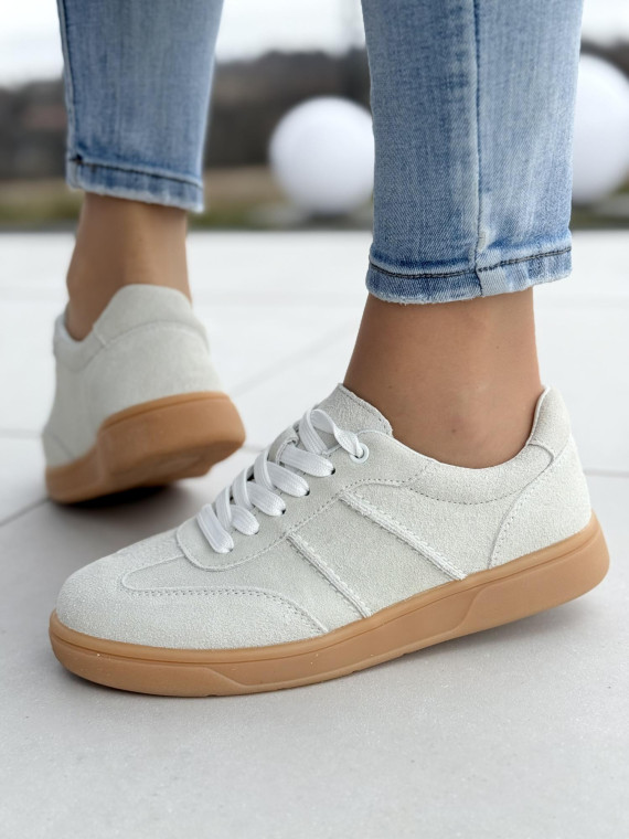 Sneakersy damskie ze skóry naturalnej