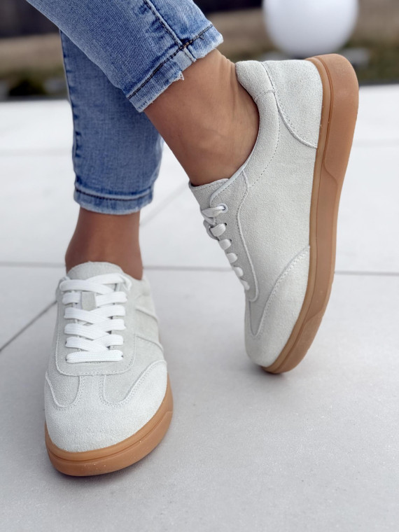 Sneakersy damskie ze skóry naturalnej