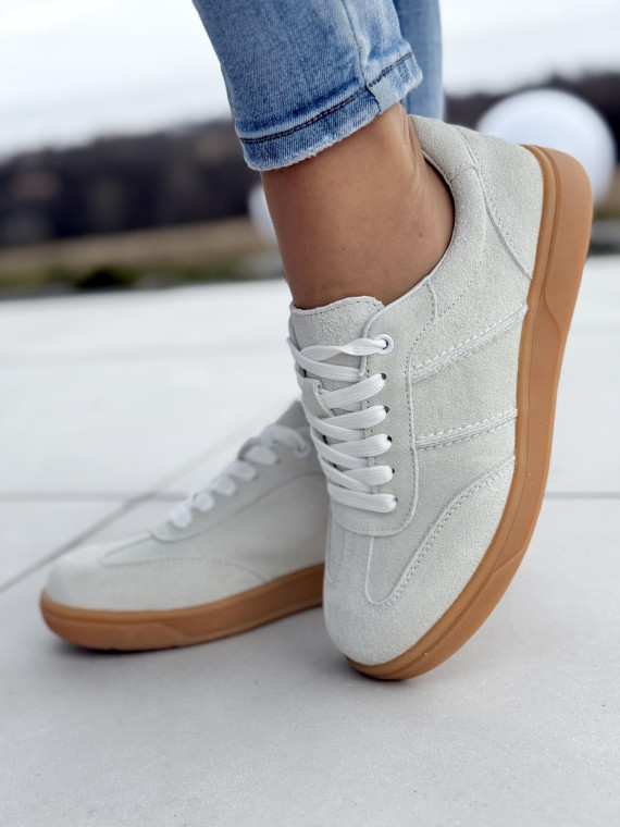 Sneakersy damskie ze skóry naturalnej