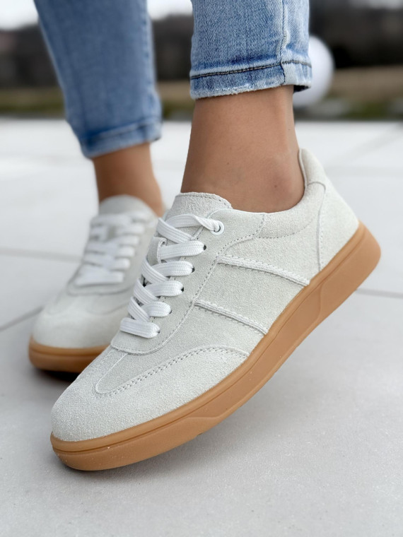 Sneakersy damskie ze skóry naturalnej