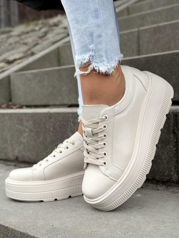 Sneakersy damskie ze skóry naturalnej