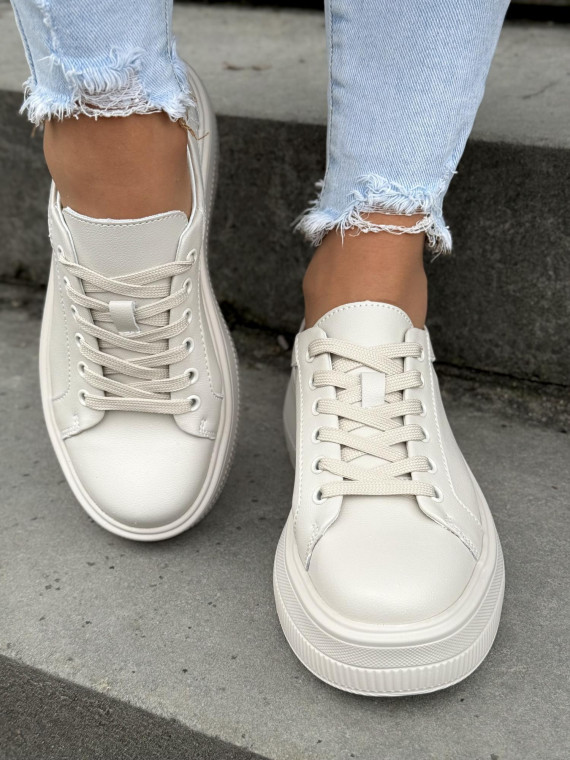 Sneakersy damskie ze skóry naturalnej