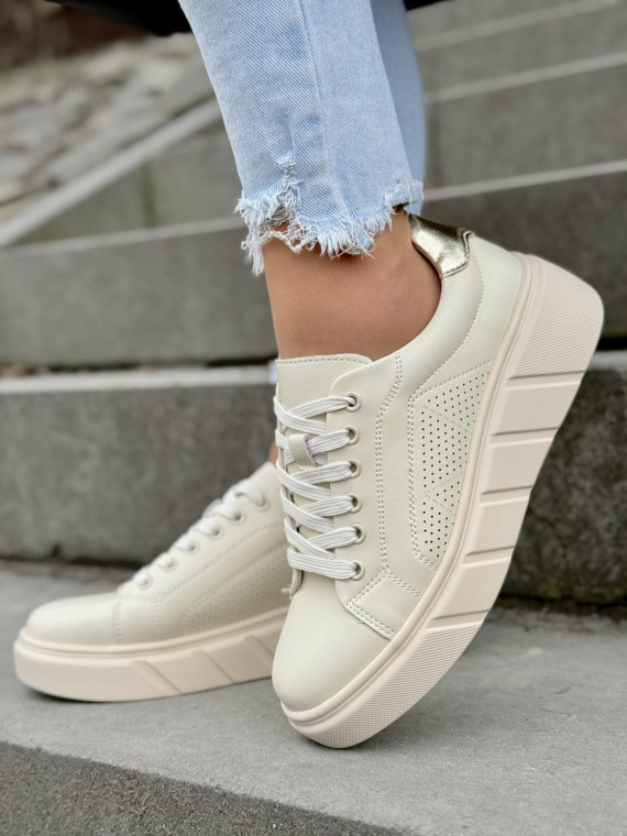 Sneakersy damskie ze skóry naturalnej