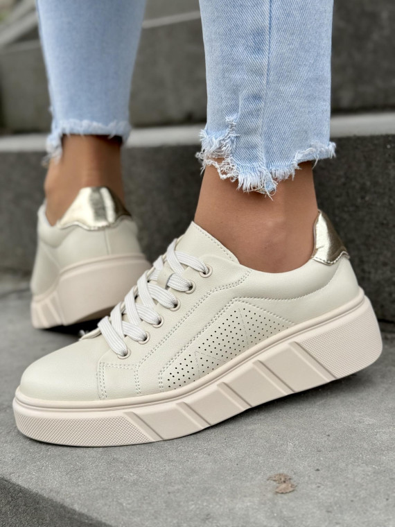 Sneakersy damskie ze skóry naturalnej