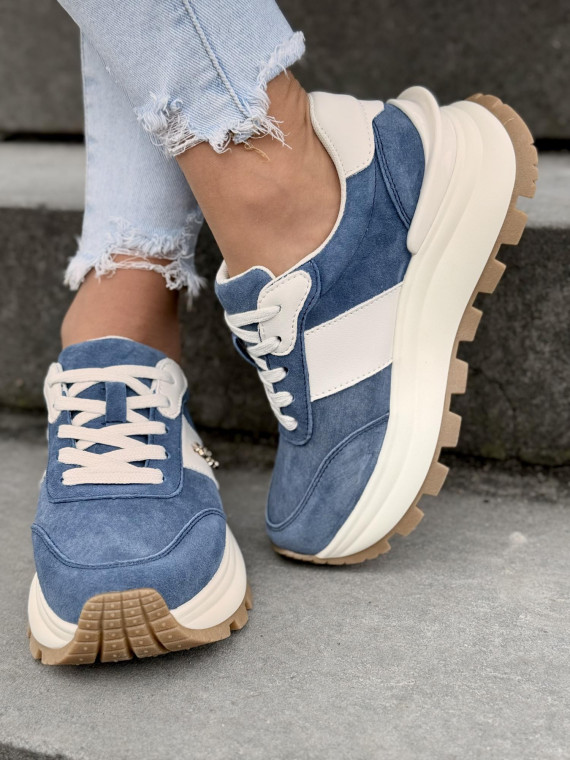 Sneakersy damskie ze skóry naturalnej