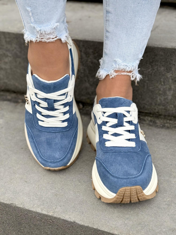 Sneakersy damskie ze skóry naturalnej