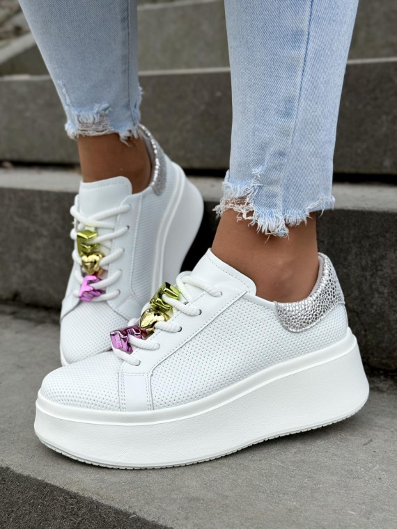 Wyjątkowe sneakersy ze skóry naturalnej