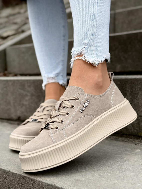 Sneakersy damskie ze skóry naturalnej