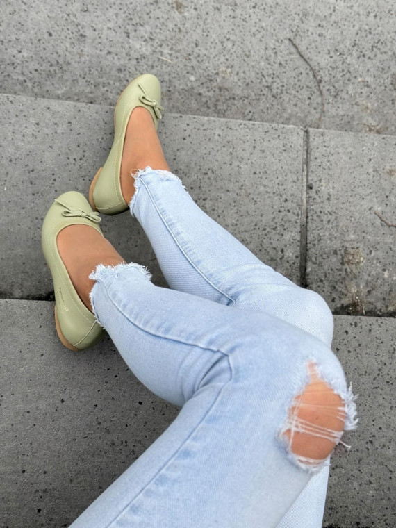 Balerinki ze skóry naturalnej OLEKSY Polskiej produkcji