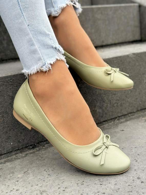 Balerinki ze skóry naturalnej OLEKSY Polskiej produkcji