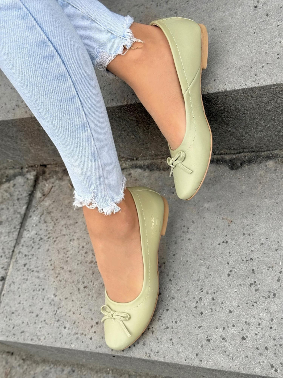 Balerinki ze skóry naturalnej OLEKSY Polskiej produkcji