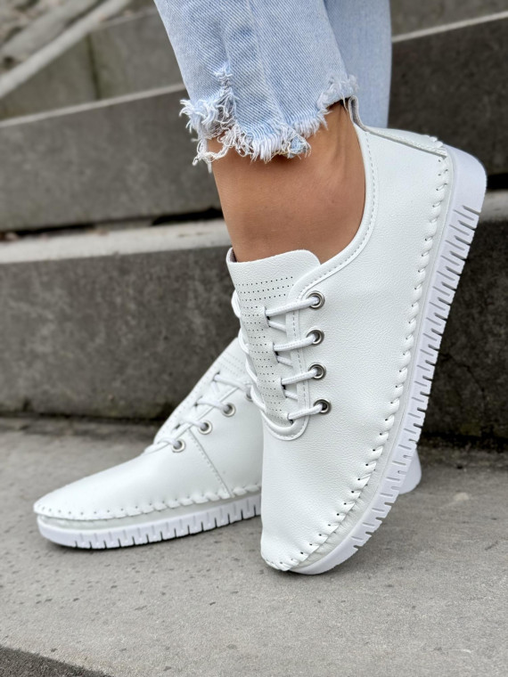 Sneakersy damskie ze skóry naturalnej