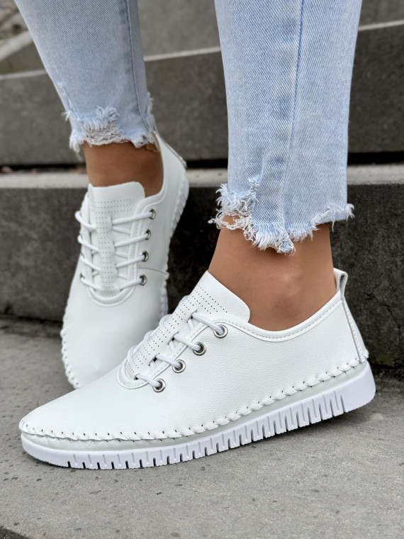 Sneakersy damskie ze skóry naturalnej