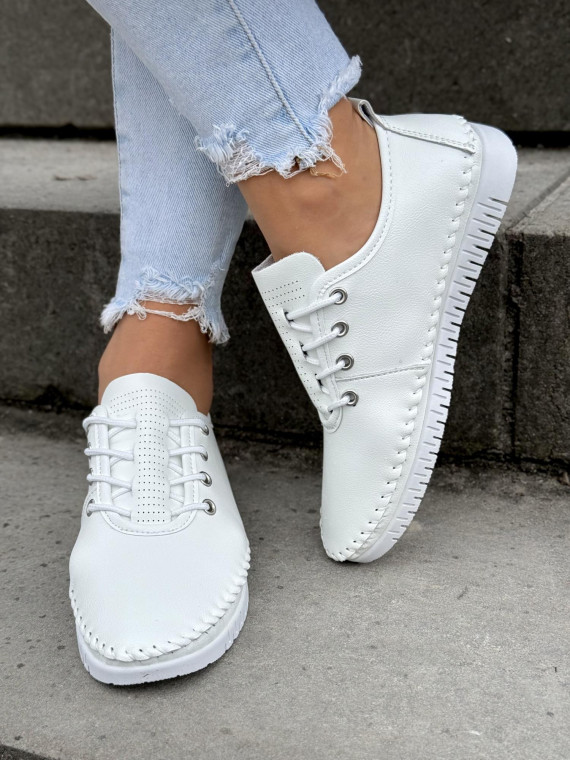 Sneakersy damskie ze skóry naturalnej