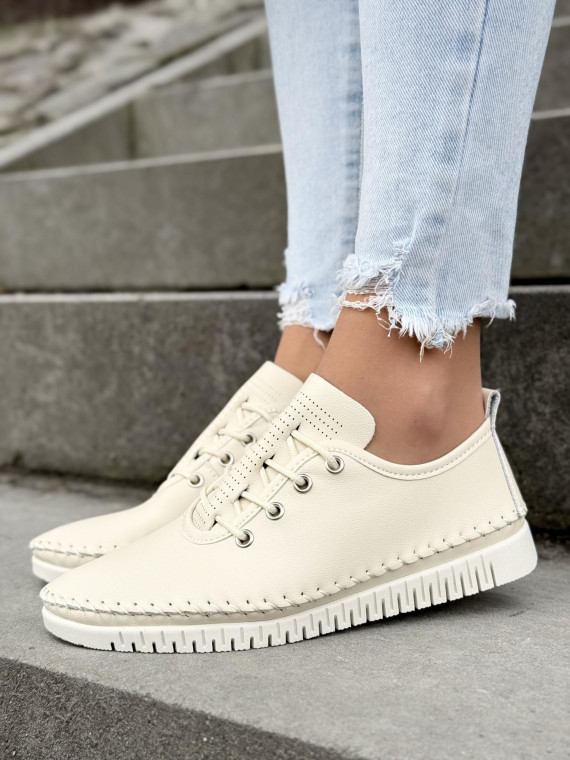 Sneakersy damskie ze skóry naturalnej