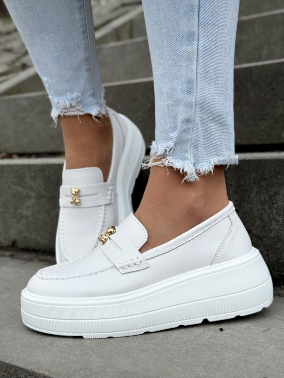 Mokasyny damskie ze skóry naturalnej