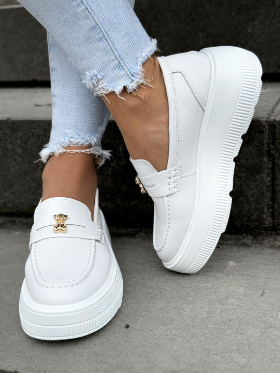 Mokasyny damskie ze skóry naturalnej