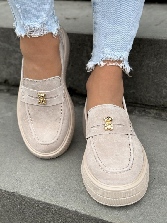 Wyjątkowe mokasyny ze skóry naturalnej