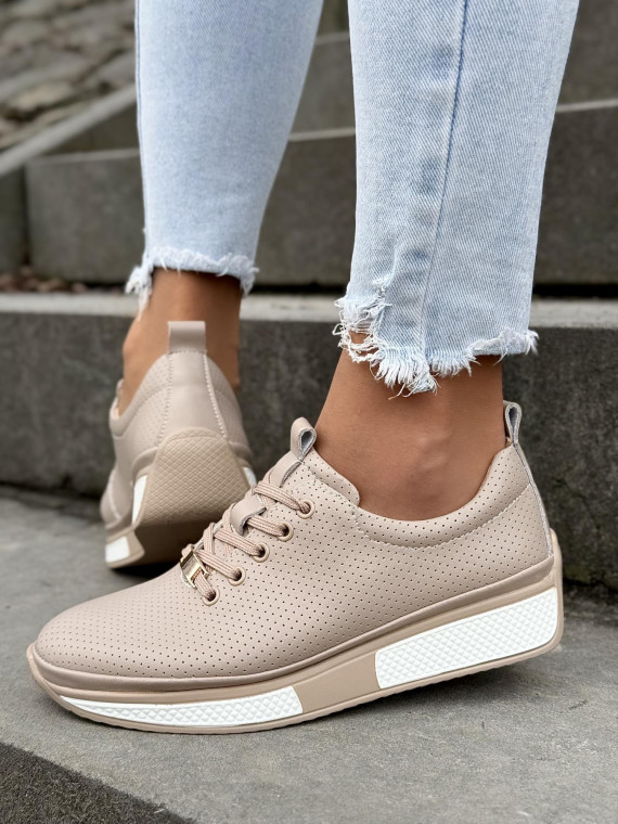 Sneakersy damskie ze skóry naturalnej