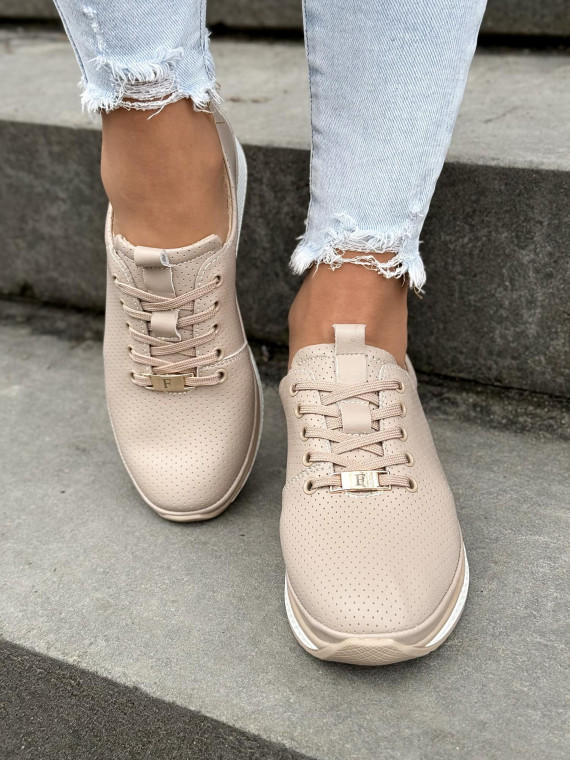 Sneakersy damskie ze skóry naturalnej