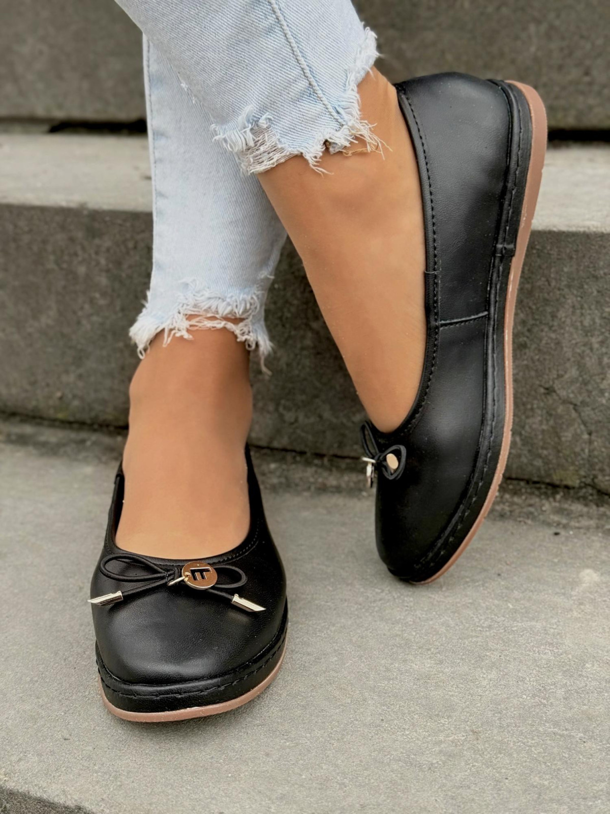 Balerinki ze skóry naturalnej