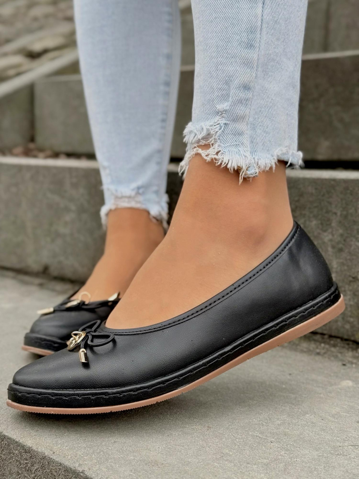 Balerinki ze skóry naturalnej