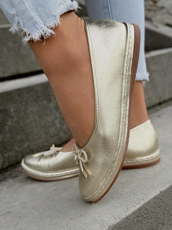 Balerinki ze skóry naturalnej