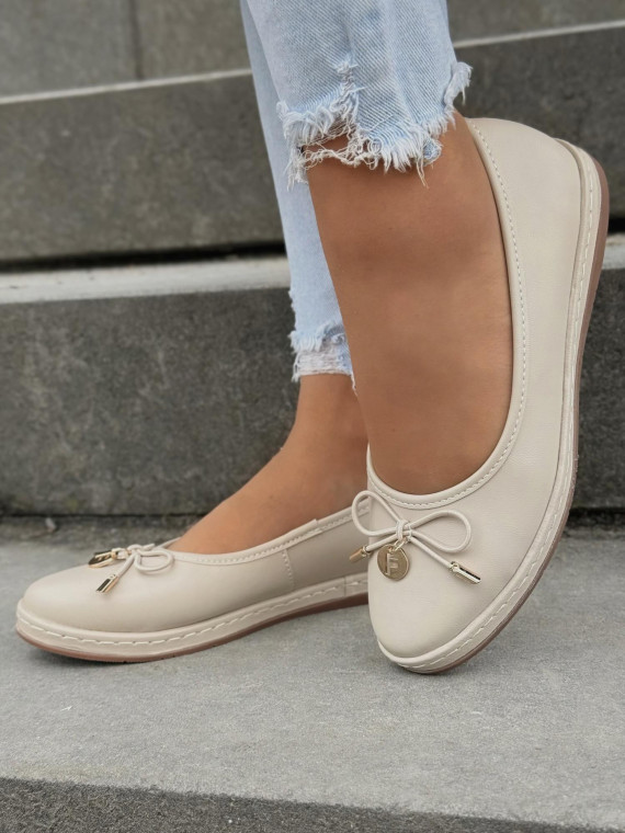 Balerinki ze skóry naturalnej