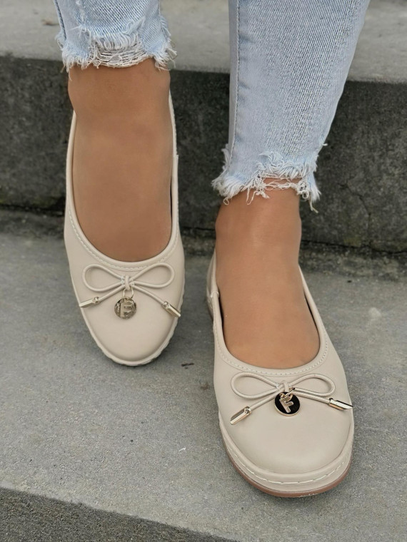 Balerinki ze skóry naturalnej