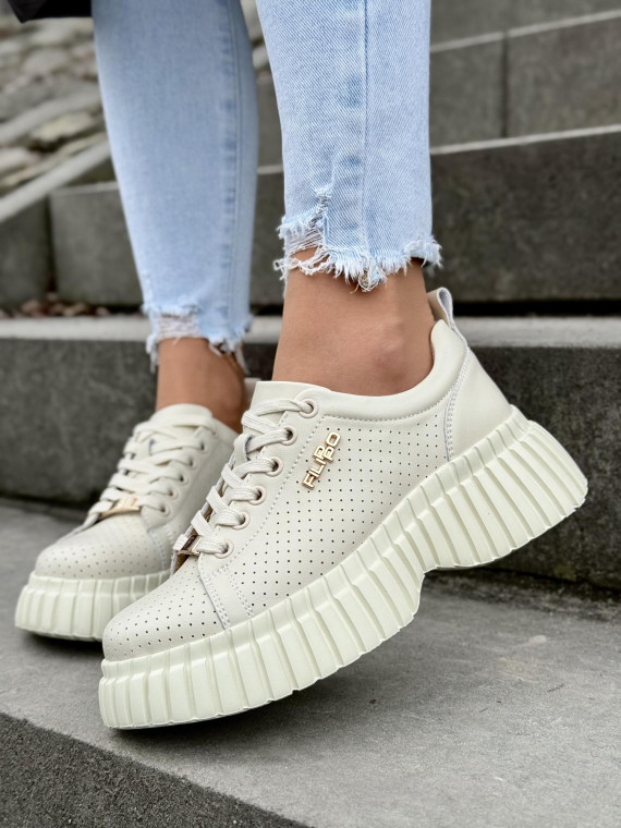 Sneakersy damskie ze skóry naturalnej