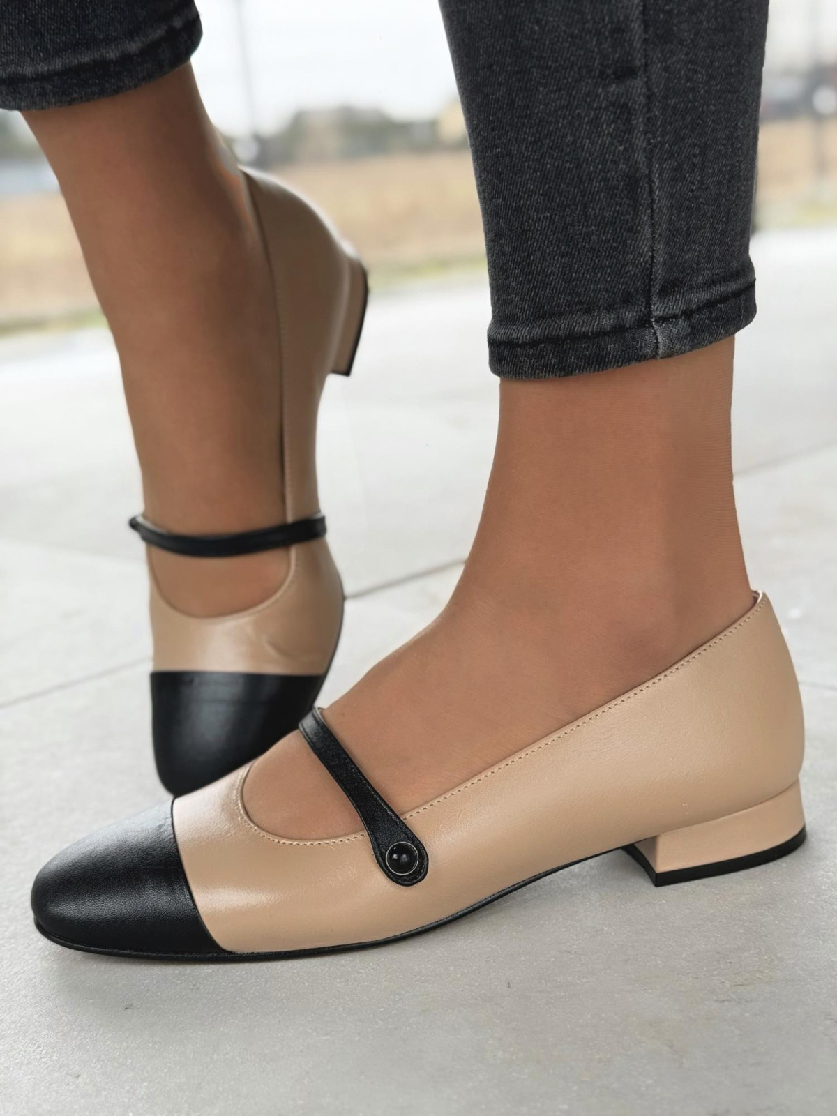 Balerinki ze skóry naturalnej OLEKSY Polskiej produkcji