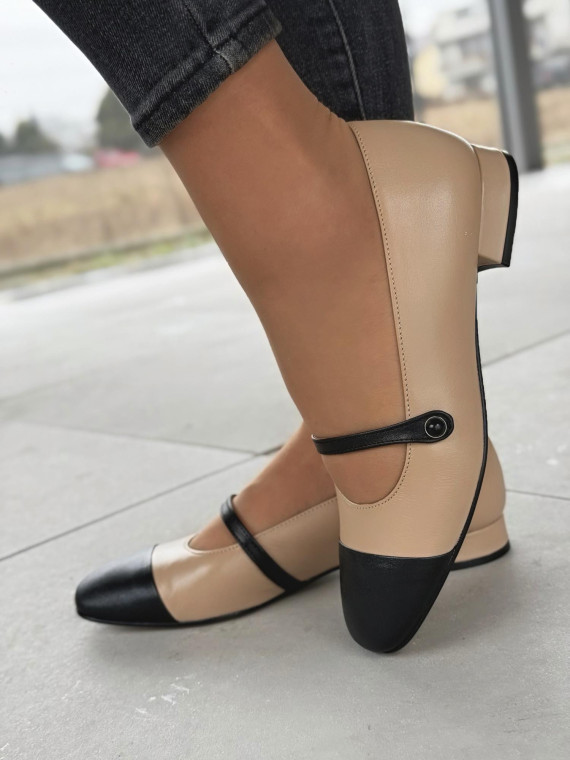 Balerinki ze skóry naturalnej OLEKSY Polskiej produkcji