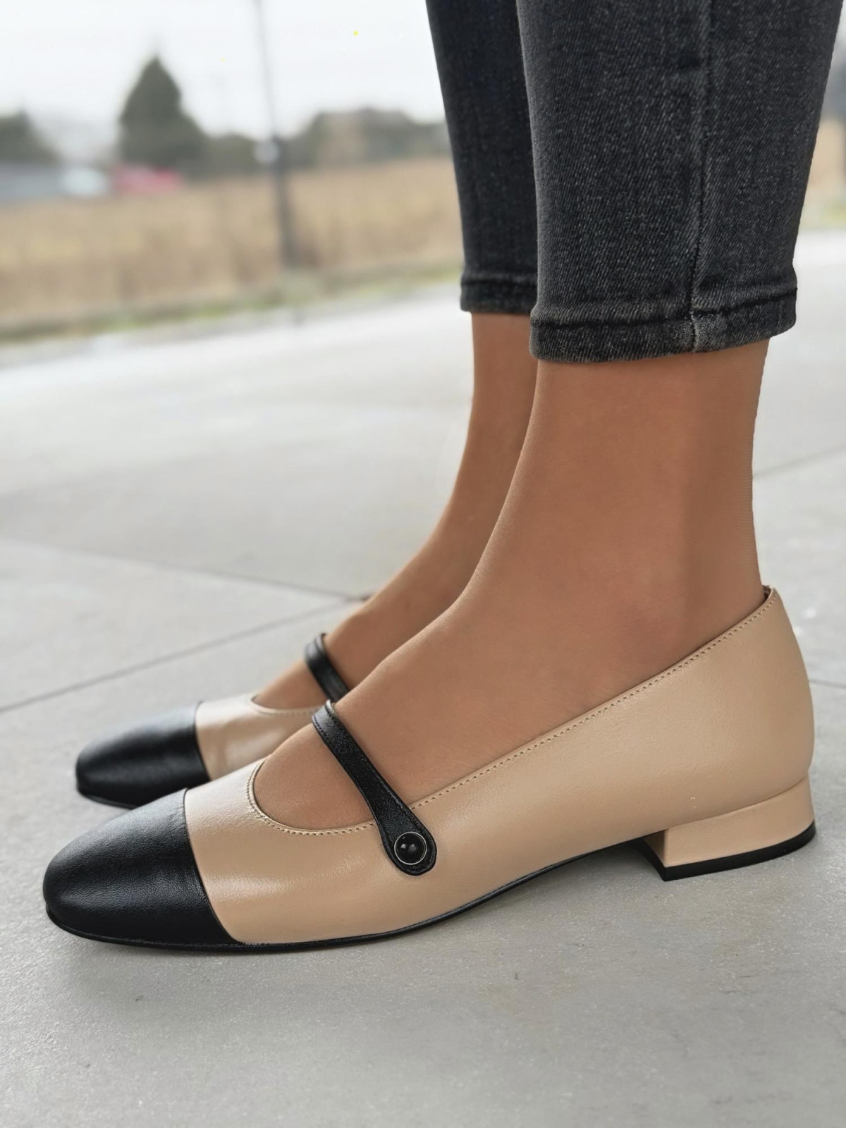 Balerinki ze skóry naturalnej OLEKSY Polskiej produkcji