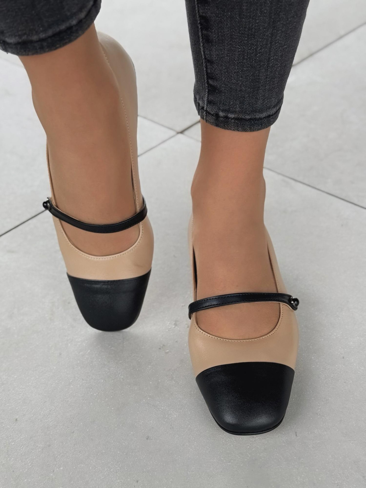 Balerinki ze skóry naturalnej OLEKSY Polskiej produkcji