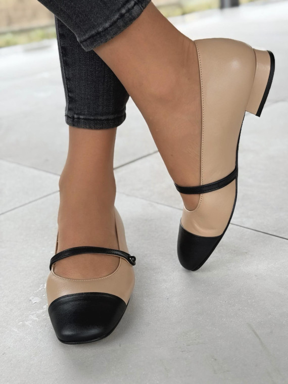 Balerinki ze skóry naturalnej OLEKSY Polskiej produkcji