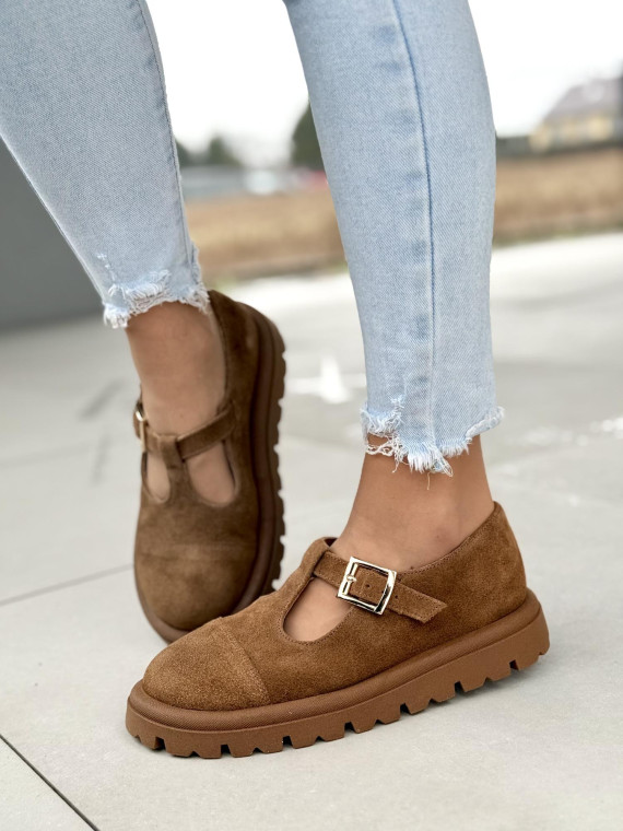 Półbuty damskie OLEKSY ze skóry naturalnej